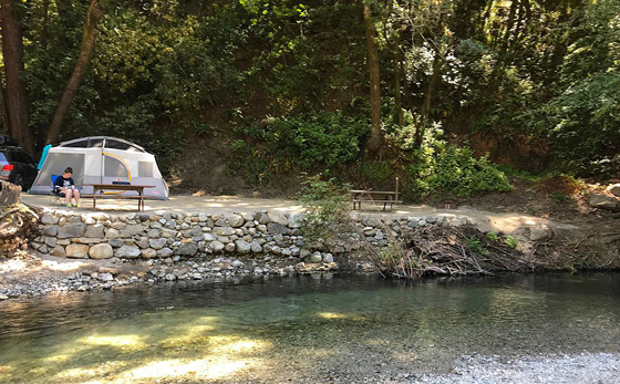 Children can enjoy the clear, cool Big Sur river